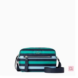 Kate Spade Chelsea Foliage Stripe Camera Bag